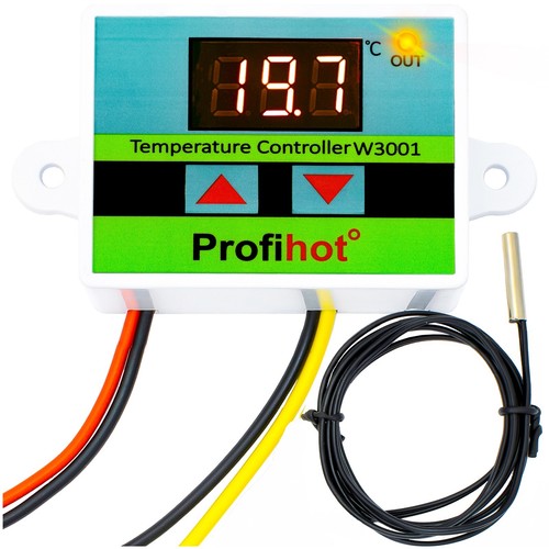 Digital led temperaturregler - led,