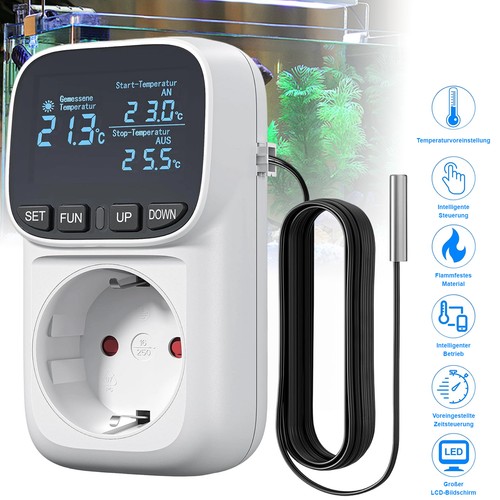 Temperaturregler steckdose mit - temperaturregler,