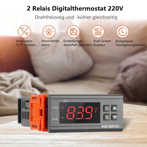 Digital led temperaturregler - digital,