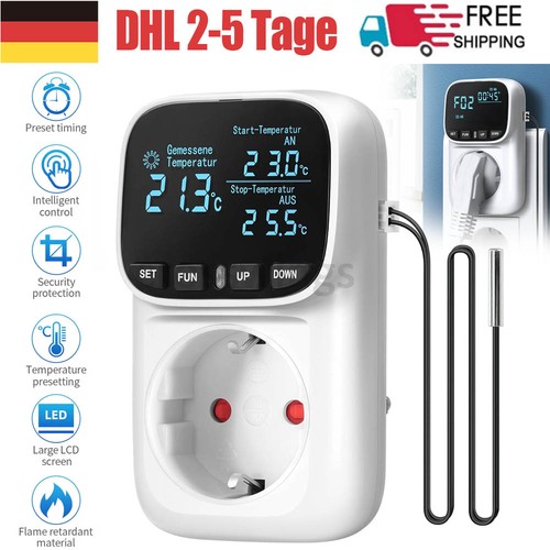 16a temperaturregler steckdose - 16a,